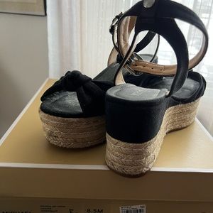 Michael Kors wedge black sandal size 8.5